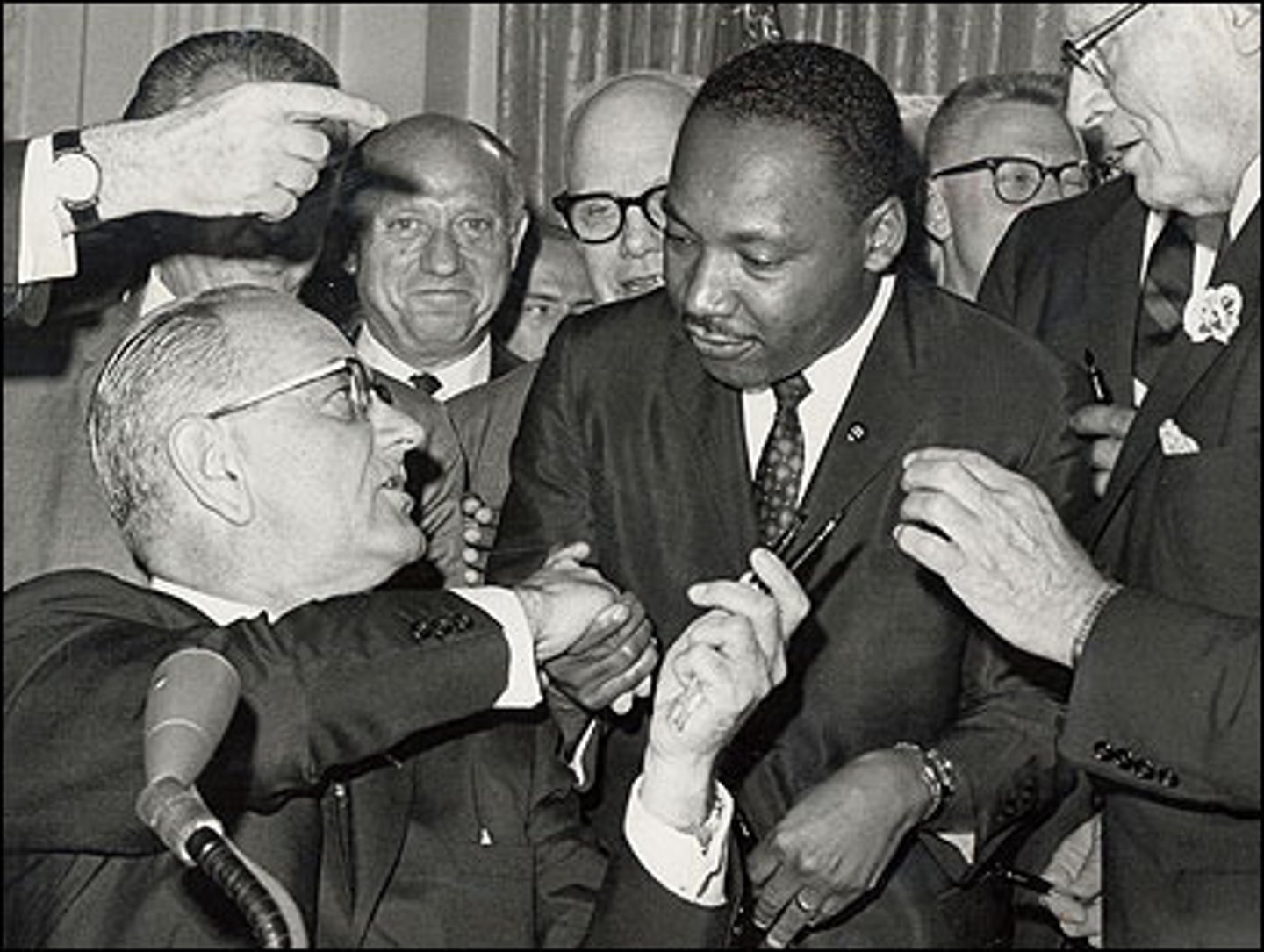 <p>A federal law that authorized federal action against segregation in public accommodations, public facilities, and employment</p>