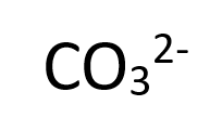 <p>(CO3)^2-</p>