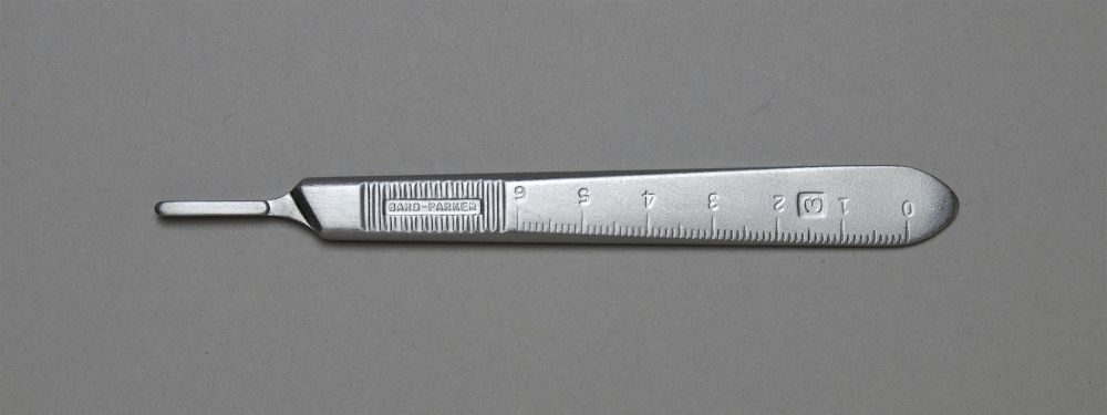<p>most useful for small animal surgery</p><p><span>detachable blades #10, 11, 12, and 15</span></p>