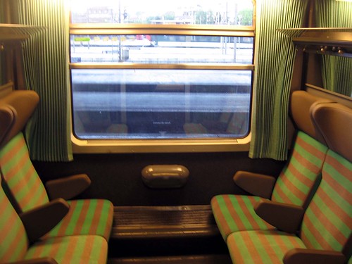 <p>train compartment for travelers with children</p>