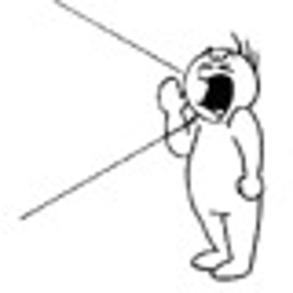 <p>to yell/to shout</p>