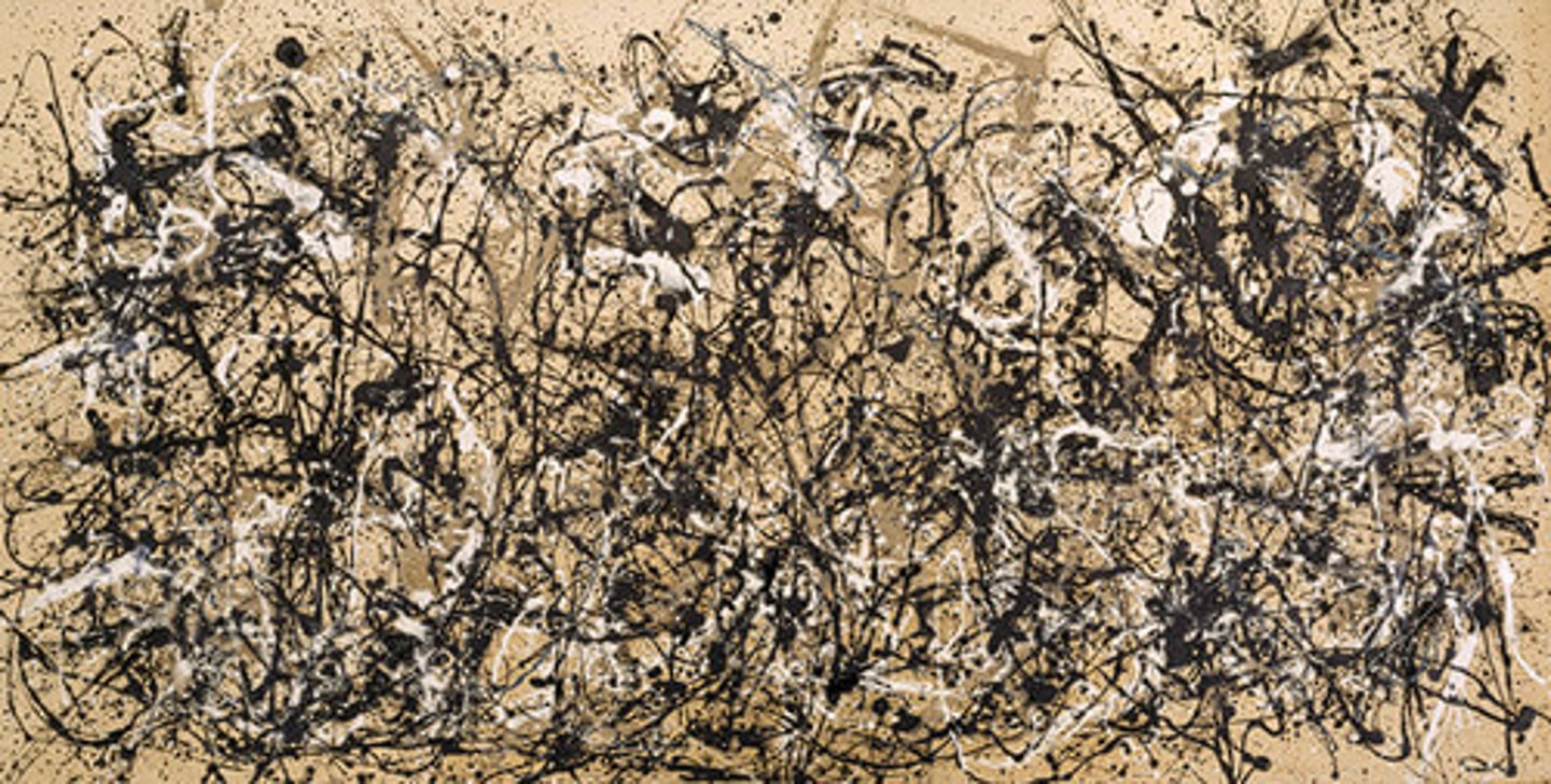<p>an experimental style of mid-twentieth-century modern art popularized by painters in New York after WWII; Arshile Gorky, Willem de Kooning, Jackson Pollock</p>
