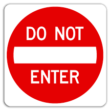 <p>What does this regulatory sign mean?</p>