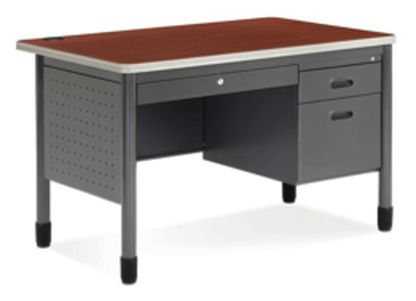 <p>a teacher's desk</p>