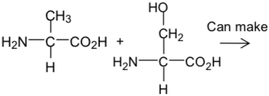 <p>Draw the dipeptides for the following:</p>