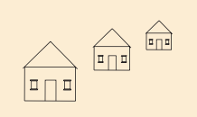 <p>In diminution of scale, successively smaller elements are perceived as being progressively farther away than the largest ones.</p>