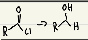 <p>NaBH<sub>4 </sub>or LiAlH<sub>4 </sub>good reducing agent</p>