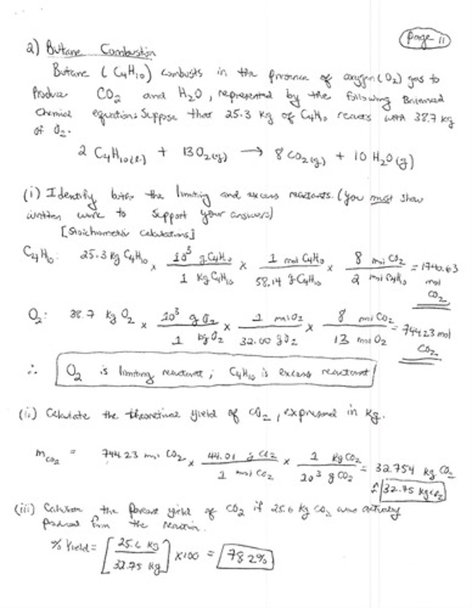 <p>Reactant that is completely consumed in a reaction.</p>