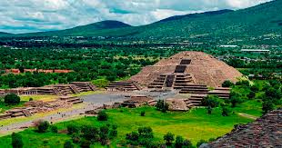 An ancient Mesoamerican city known for its large pyramids and city planning.