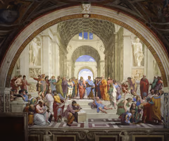 <p>What is the subject matter of this fresco?</p>