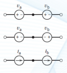 <p>what are the equivalent of these three situations in a series circuit?</p>