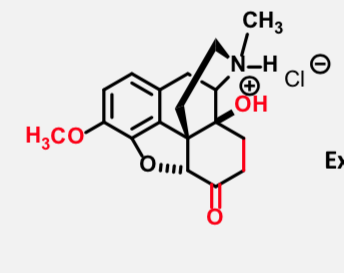 <p>Multicylic Full Mu Agonist </p><p><span><strong>Extended release: oxycontin</strong></span></p><p><span>High abuse potential</span></p><p><span>Prodrug </span></p><p><span><strong>Good oral bioavailability; much more active than codeine</strong></span></p>