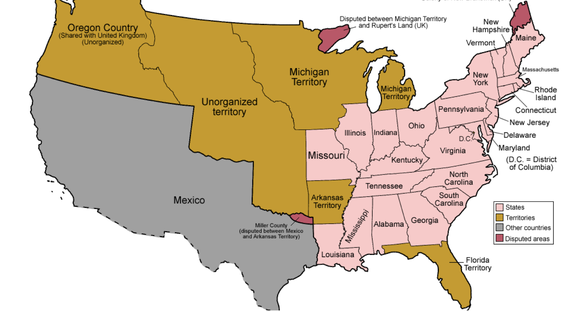 U.S. from 1834-1836