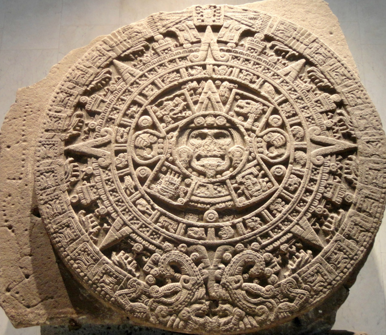 <p>Calendar Stone, from the Templo Mayor precinct</p>
