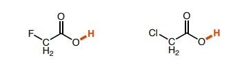 <p>How do the pka values of these molecules differ?</p>