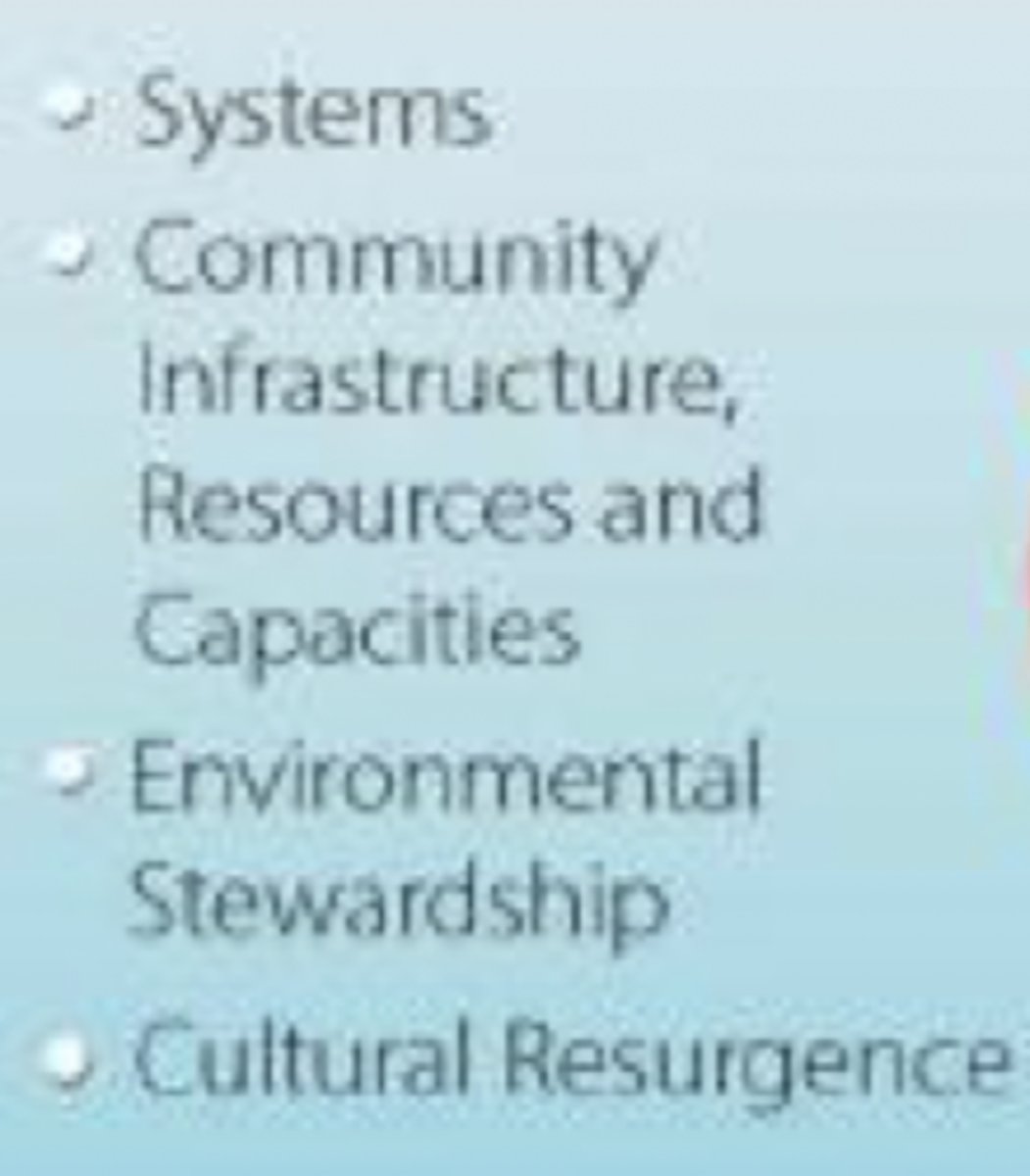 <p>- Determinants that represent infrastructure and systems responsible for the allocation of resources, supports, and engagement of individuals and communities</p><p>- Ex.) Education, health, justice, social welfare</p>