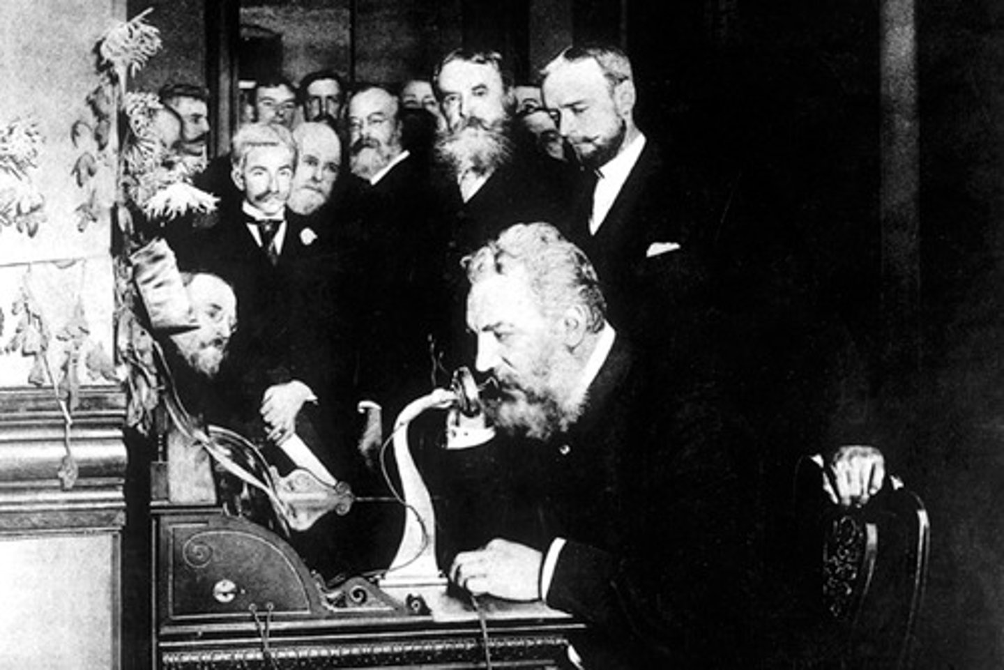 <p>Invented the telephone in 1876.</p>