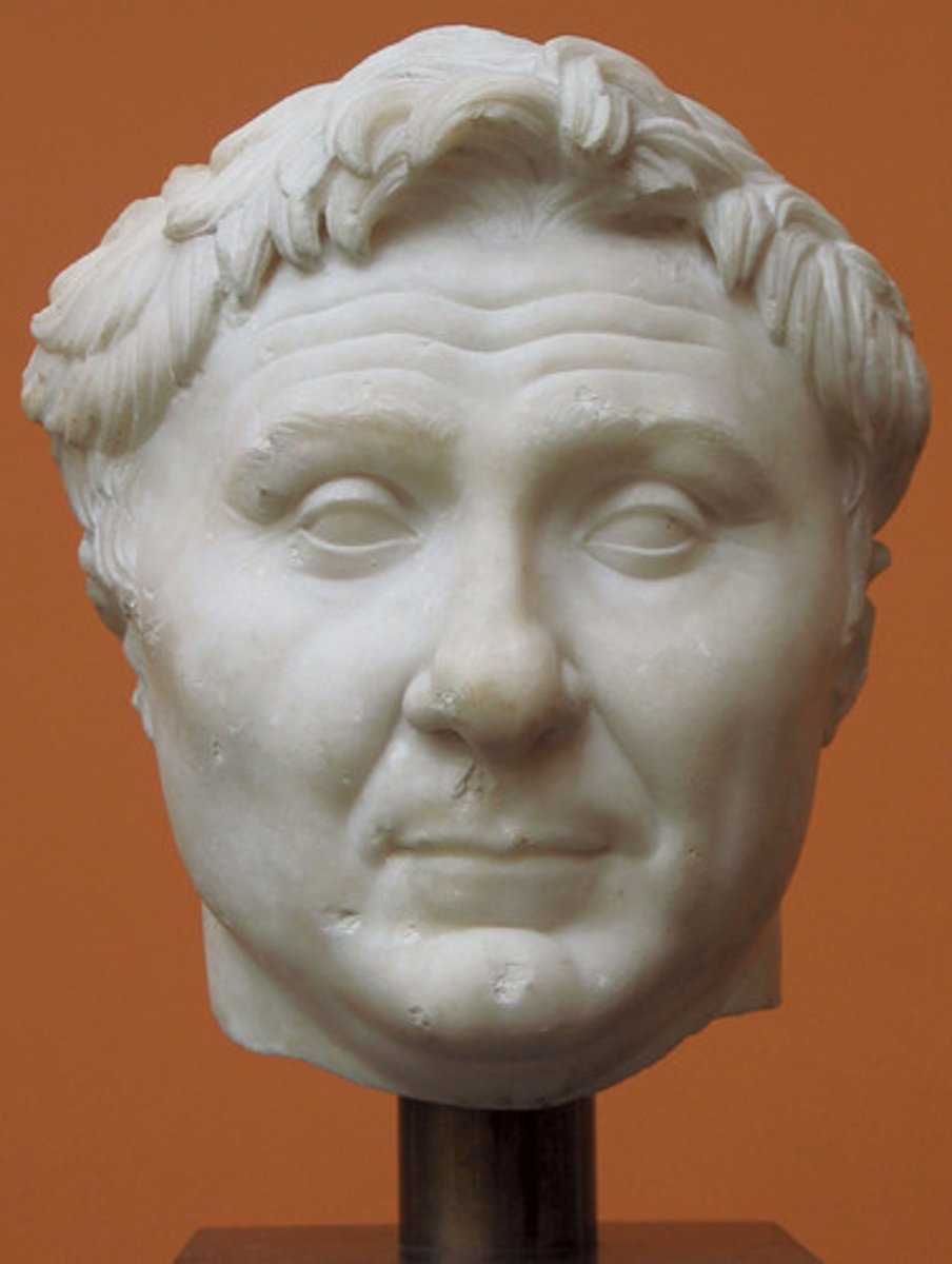 <p>A military and political leader of the late Roman Republic, friend and rival of Julius Caesar. Member of the First Triumvirate. Was tasked with ridding the Mediterranean of pirates. 106 - 48 BCE</p>