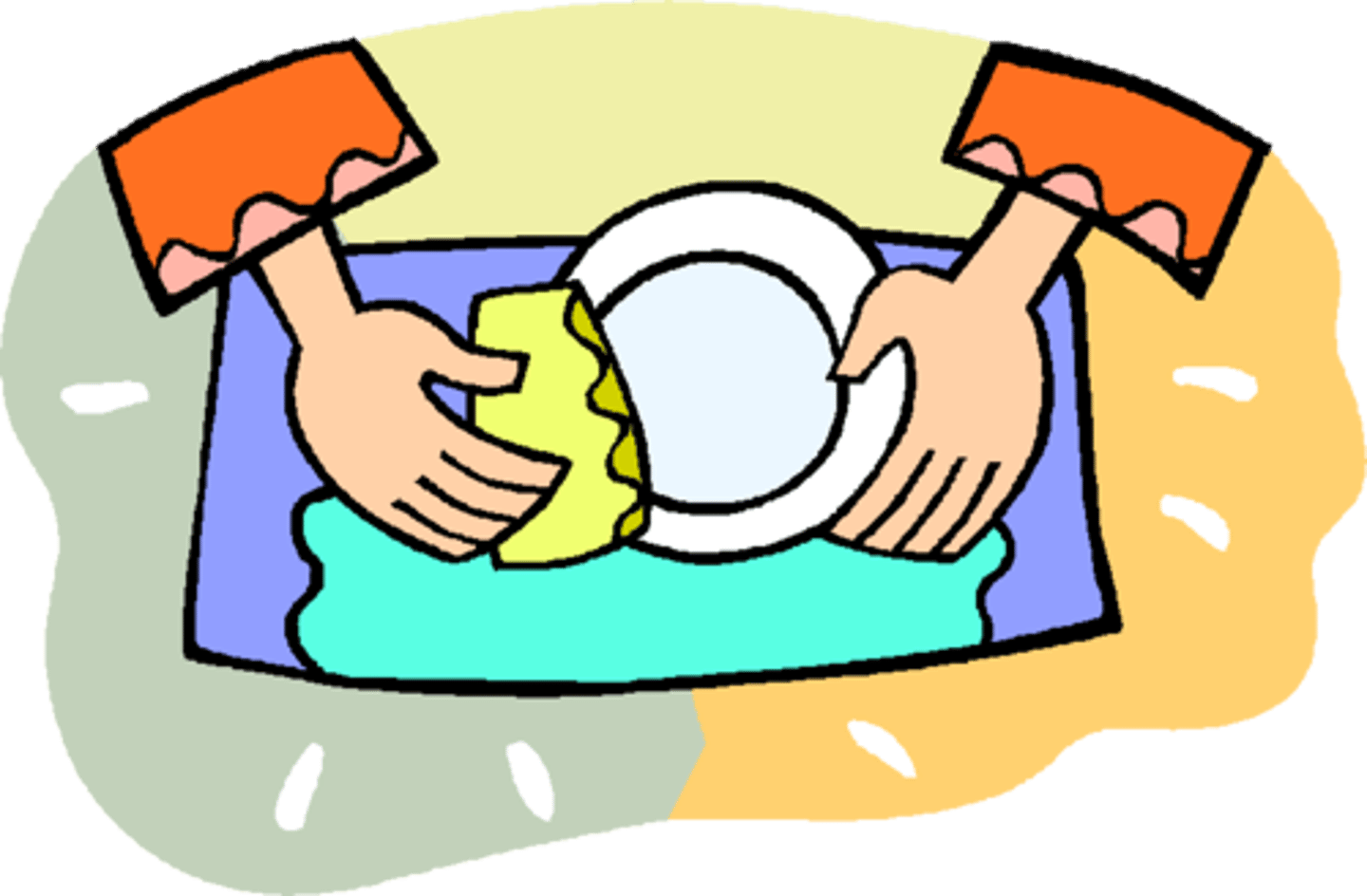 <p>to wash the dishes</p>