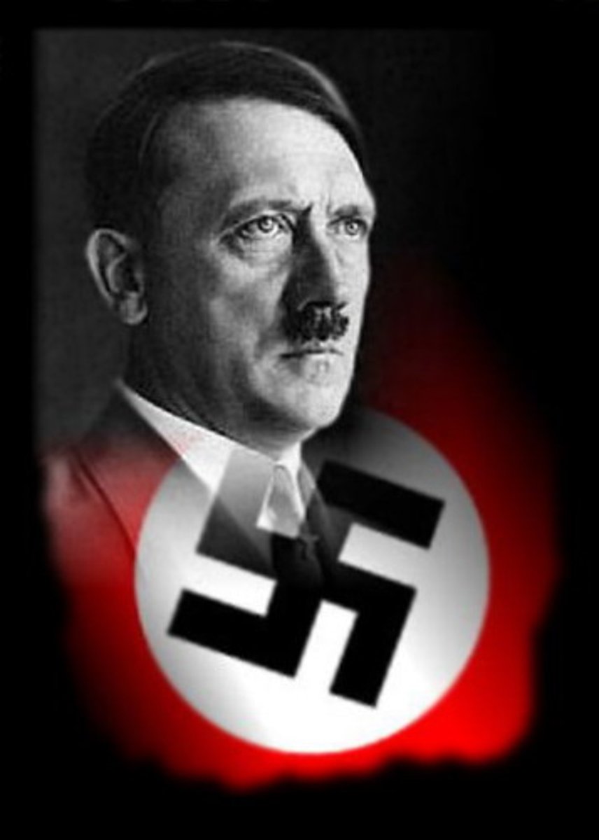<p>Historical context:<br>- Books with seditious, undesirable content were burned (Gilead has strong restrictions on literature).<br>- Hitler's "Third-reich" were encouraged to betray others that were non-supporters (Offred often questions Nick's trust).<br>- Hitler made Jews where yellow stars (Jews hung in Gilead wore them for recognition).<br>- In performing genocide and creating acceptance of it, Hitler labelled Jews as less than human (In Chp 30, Offred statesbhow "before you kill, you have to create an it").<br>- Hitler encouraged zealous admiration of the youth (In Chp 4 a Offred says "The young ones [Guardians] are often the most fanatical").</p>