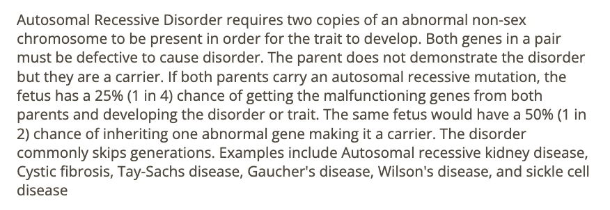 <p>a) usually skips generations</p>