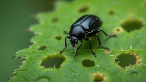 <p>Size: 2–4 mm Tiny jumping beetles; shot-hole feeding on leaves.</p>
