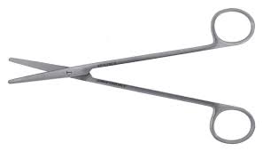 Used for cutting or dissecting delicate tissue (Metz)