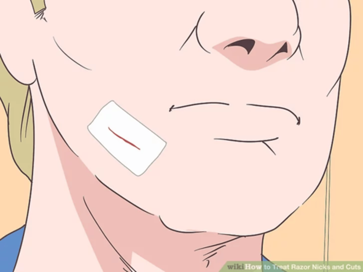 <p>to be cut with a razor blade, to get a cut whilst shaving</p>