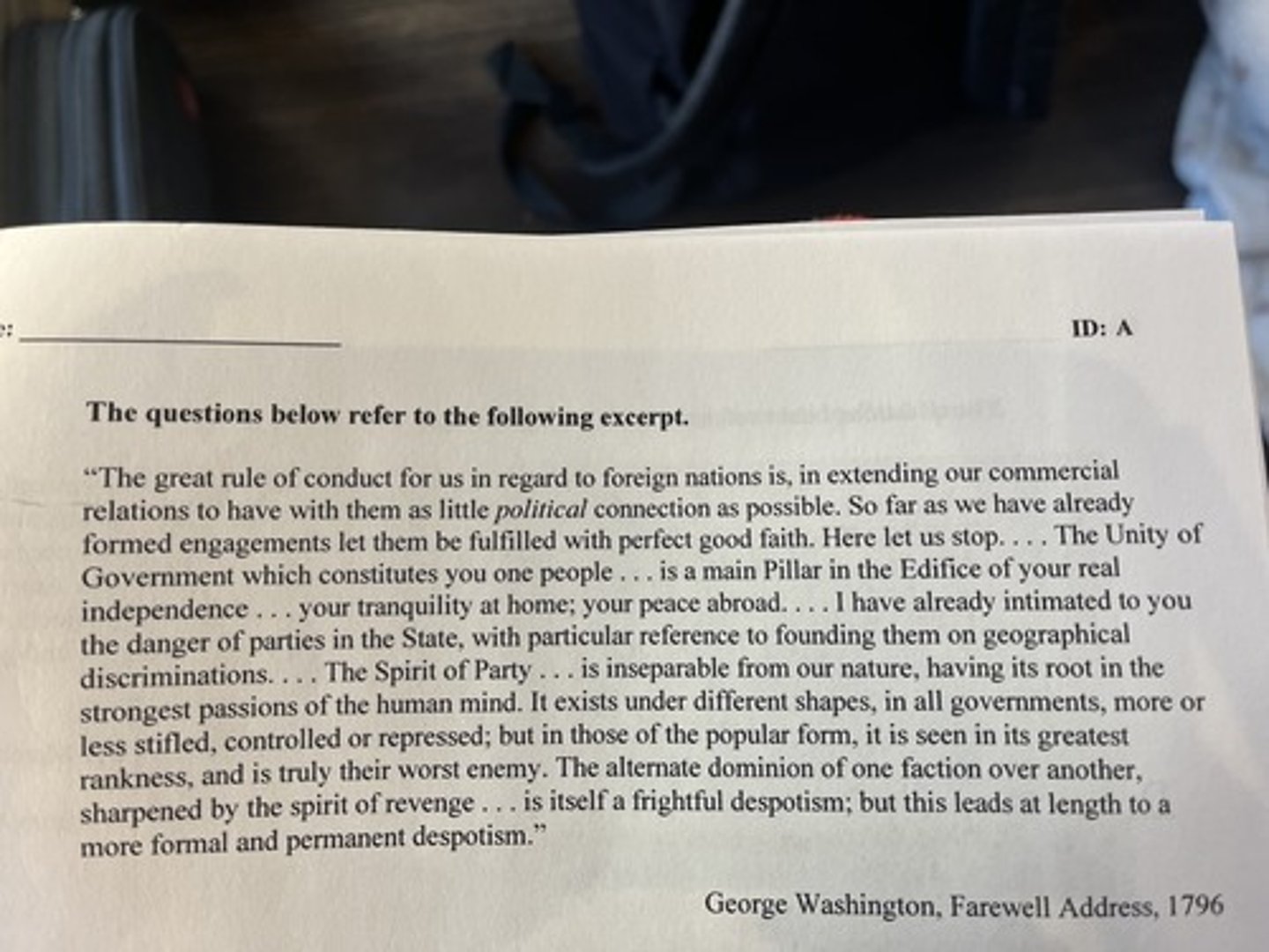<p>the excerpt most clearly provides evidence for which of the following continuities in U.S. history</p>