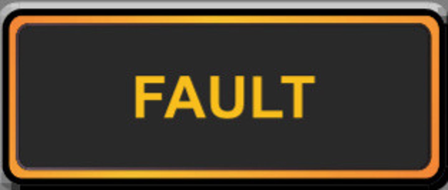 <p>The FAULT light illuminates if a system fault affecting the related IRS ATT and/or NAV modes has been detected.</p>