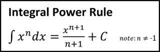 <p>The power rule for integration states that the integral of u^n is (u^(n+1))/(n+1) + C, where n ≠ -1.</p>