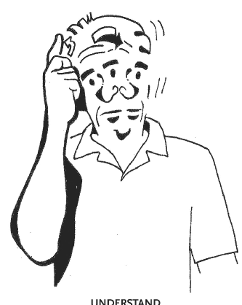 <p>use confused face and shake head "no"</p>