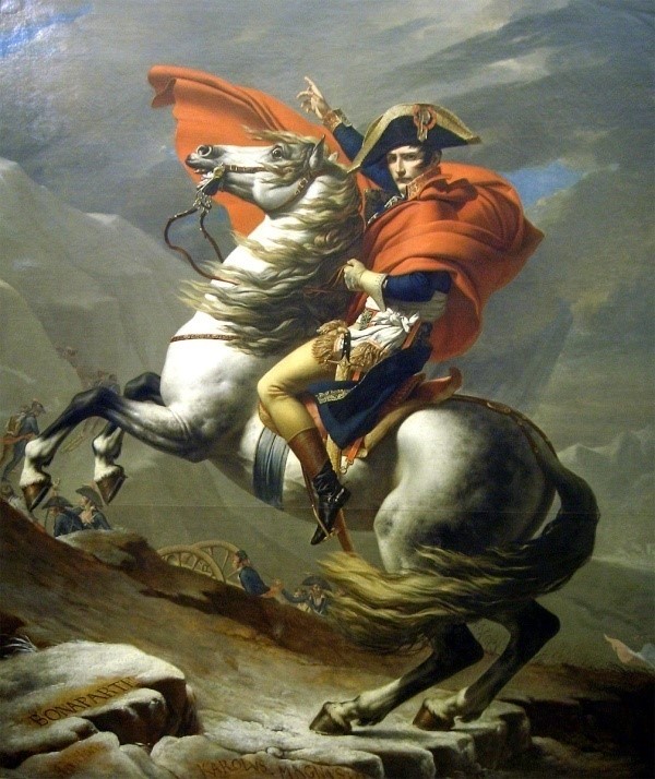 <p>Napoleon Crossing the Alps at Saint-Bernard Pass</p>