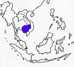<p>AKA the Angkor Kingdom (802-1431) prosperity based on the complex irrigation allowing several rice crops a year. Capital was Angkor Thom.</p>