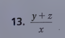 <p>evaluate the expression when x = 5, y = -3, and z = -2</p>