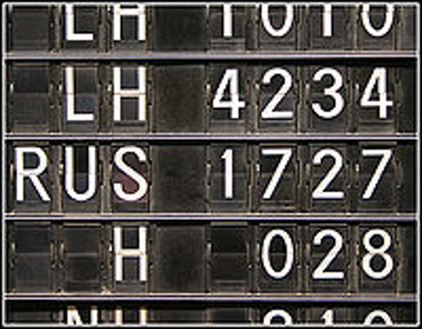 <p>the flight number</p>