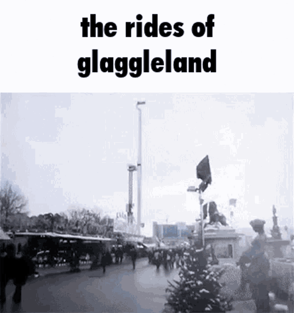 <p>The rides of glaggleland, constructed by fugorg machinery inc.</p>