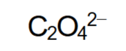 <p>C2O42-</p>