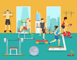 <p>(Noun) Plural form of 'gym'; a place or facility for physical exercise. Promotes fitness, health, and overall well-being. (中文: 健身房)</p>