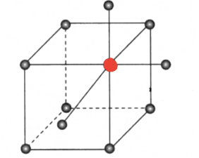 <p>What is the coordination number of the element highlighted in red?</p>