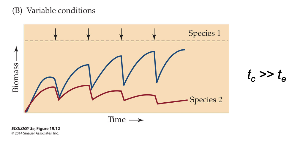 <p><span>In a fluctuating environment, <em>t</em><sub>c</sub> &gt;&gt; <em>t</em><sub>e</sub>, </span></p>