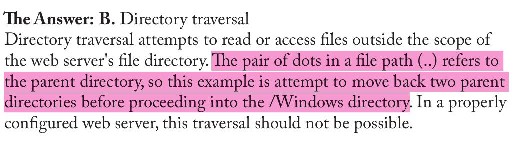 <p>Directory traversal</p>