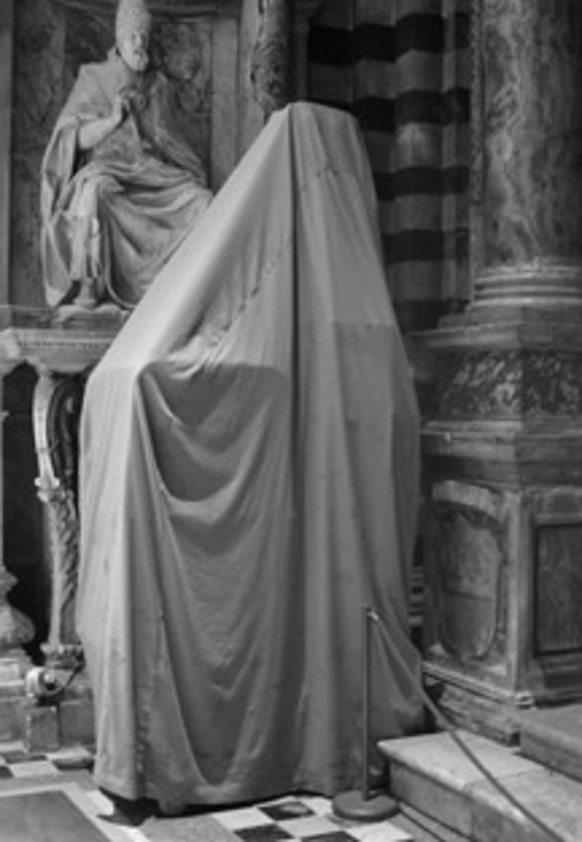 <p>covered, hidden or wrapped</p>