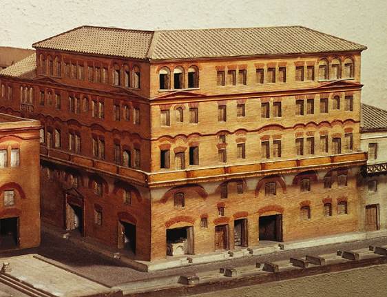 <p>Vad kallas en sådan byggnad på Latin?</p>