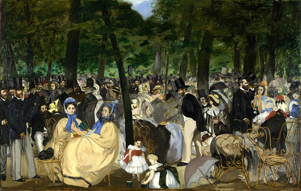 <p>Music in the Tuileries Gardens 1862</p>