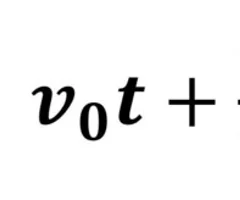 <p>use this equation to determine the change in displacement holding the acceleration constant</p>