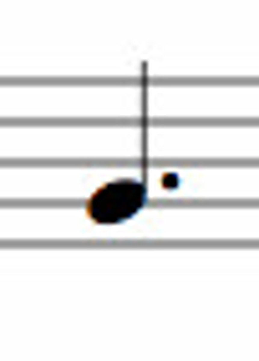 <p>Dotted quarter note (1/4)</p>