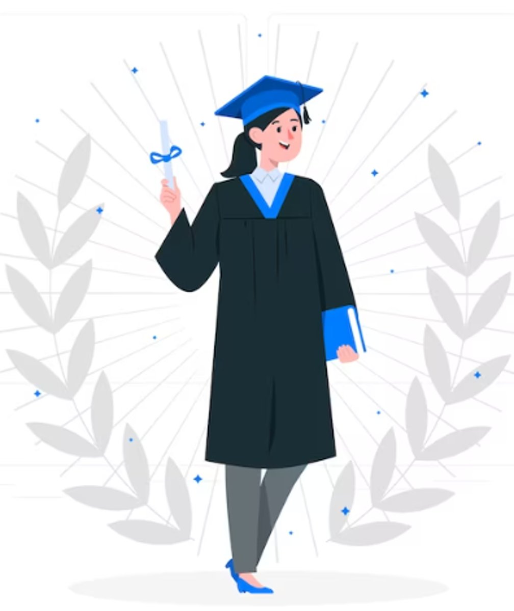 <p>es cuando una persona termina sus estudios en la escuela y recibe un diploma.</p>