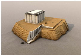 <ul><li><p><span>The ziggurat was the greatest monument <mark data-color="blue" style="background-color: blue; color: inherit;">dedicated to Anu,</mark> built in the Anu District. Surmounting the ziggurat was the white temple, which walls were plastered in white gypsum and built in the typical tripartite Sumerian style.</span></p></li><li><p><span>Its high elevation made the white temple visible from a great distance across the plain of Sumer, <mark data-color="blue" style="background-color: blue; color: inherit;">a symbol of political power at the time.</mark></span></p></li></ul><p></p>