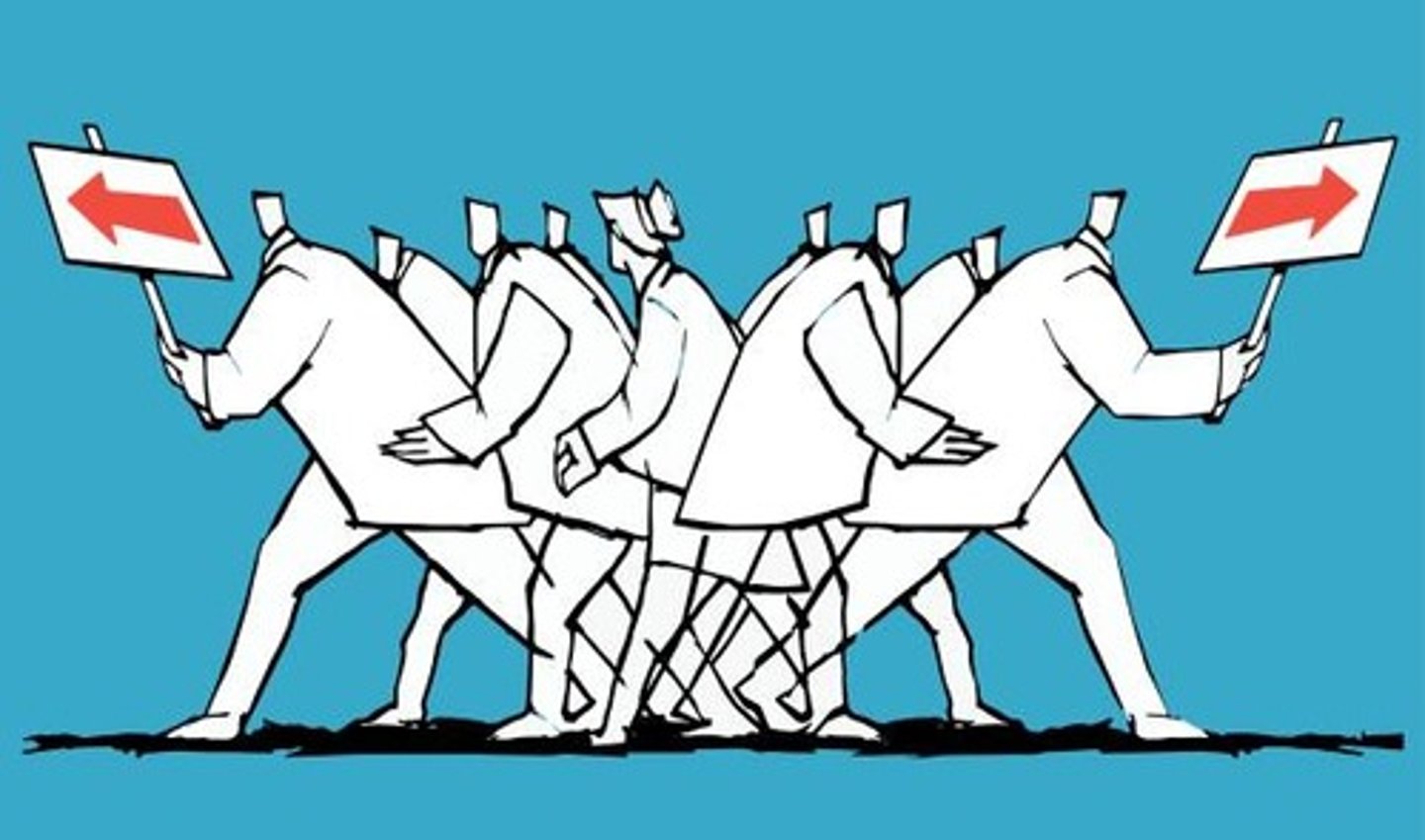 <p>son tendencias políticas que tienen ideales diferentes.</p>